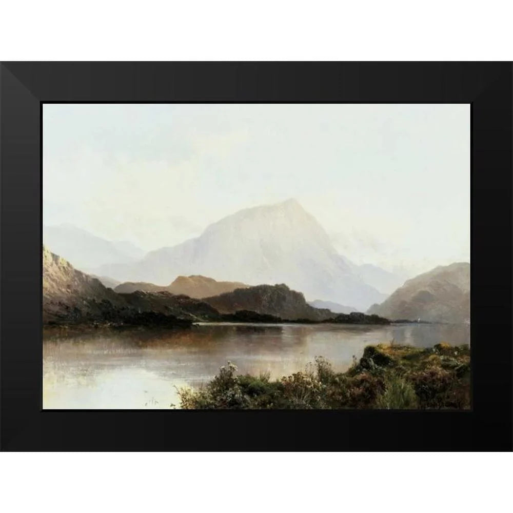 Black Framed Lomond Hills Modern Titled Alfred The Print Loch - of De Art Breanski, 18x14 Museum