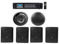 Speakers+Amp 4) JBL Wall+6.5" 5.25" Black Restaurant/Cafe/Bar Ceiling Commercial