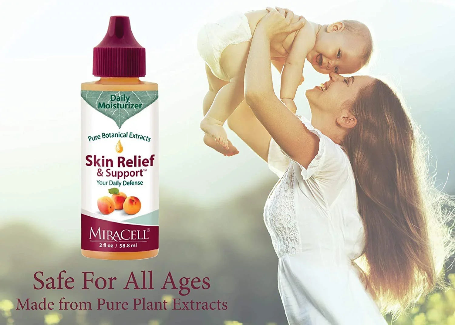 Skin (2 Body oz.) MiraCell Relief Mosturizing Oil & Daily Support -