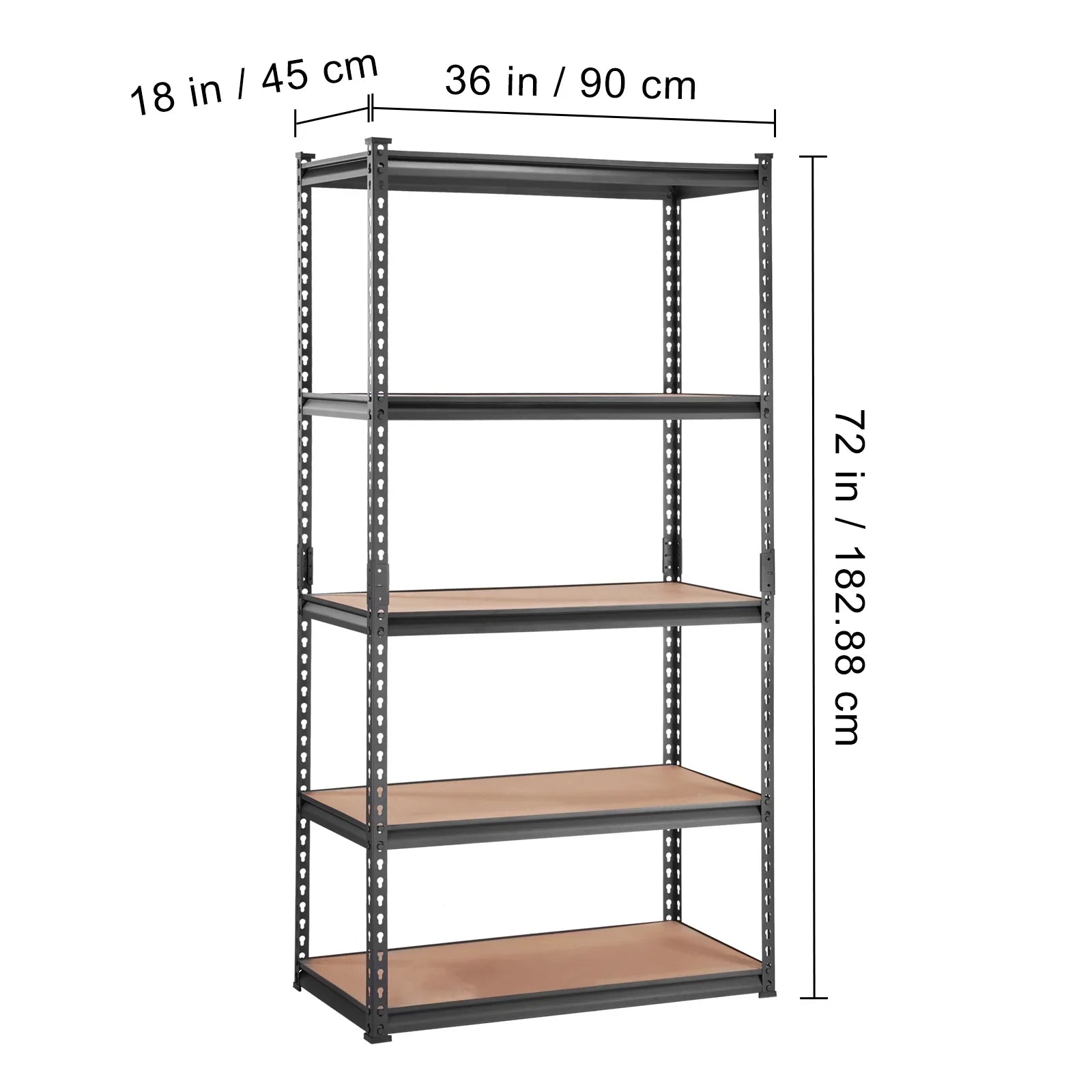 Garage lbs 2000 Storage Load Shelving BENTISM Adjustable 5-Tier Unit Rack Storage