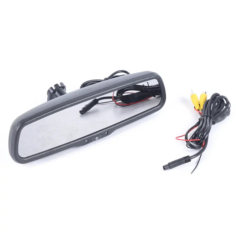 Mirror Camera Monitor &Bracket Rear TFT 4.3" View Reverse LCD Backup For Parking