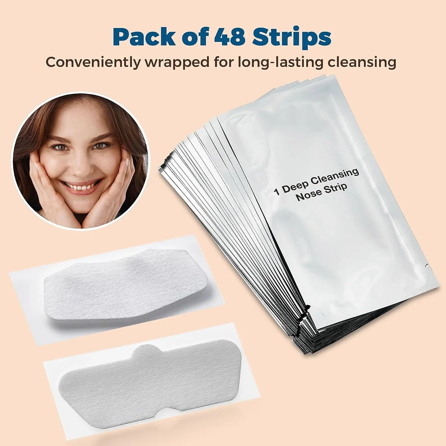 Sensitive Pore 48 Cleansers Strips Pack, Deep Facial Strips Combo MEDca Cleansing