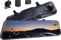 and Camera 12'' Rear Rear BSD,2160P Pro Cam, Mirror View Dash Pelsee Assistant 32GB Control,Night P12 Card w/ADAS Front Camera,Voice Mirror 4K Memory Vision,Parking Driving Monitoring,Free Smart and