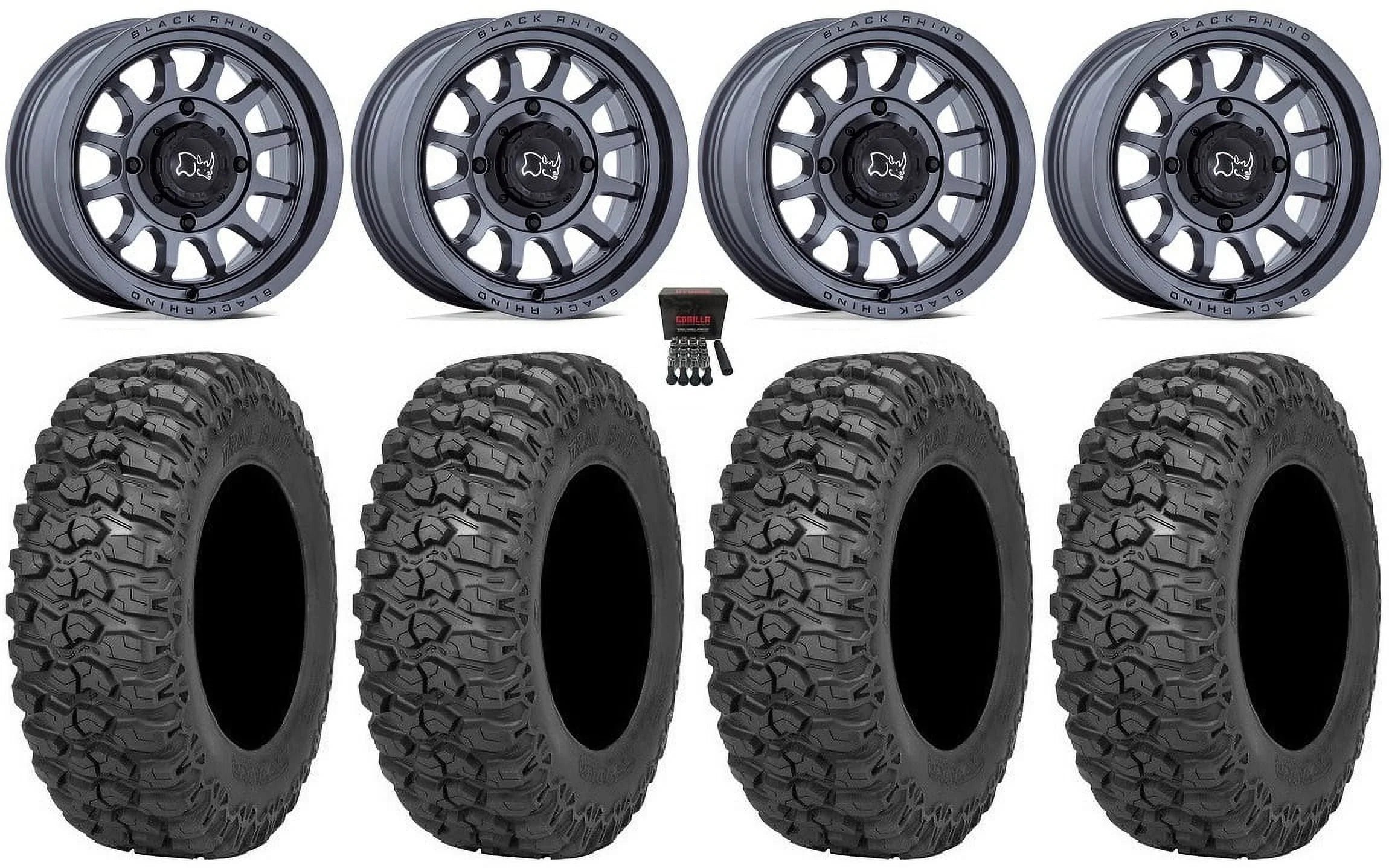 Ranger 2.0 Tires Sportsman Rapid Saw 15" Black Rhino Wheels 32" RZR Gm Trail