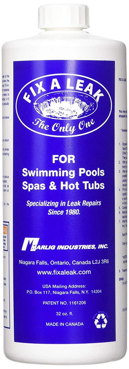 oz Marlig 32 Pool Leak - Fix-A-Leak Spa and Sealer