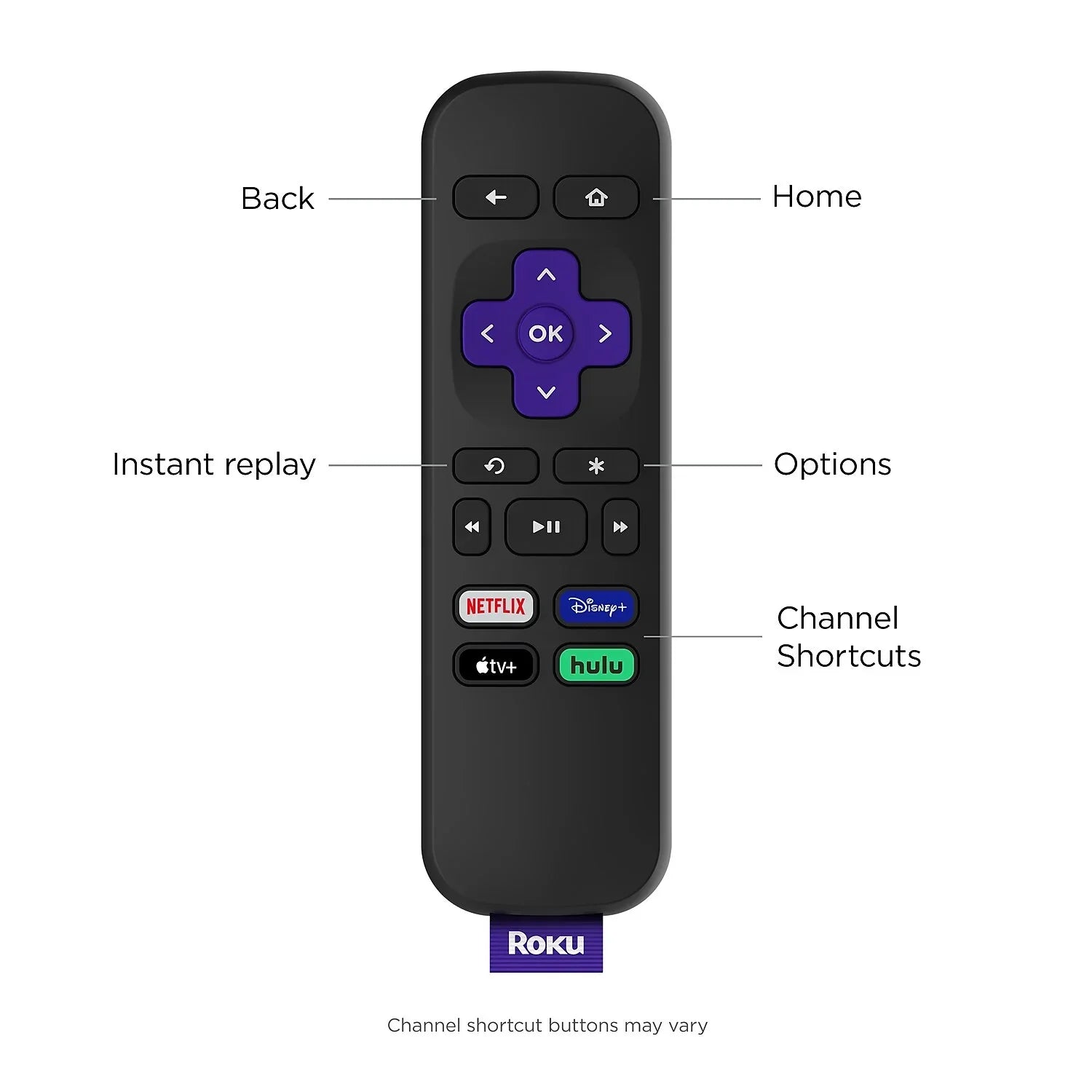 and Speed Cable with HD Media Streaming Roku Simple HDMI Express High Remote Player