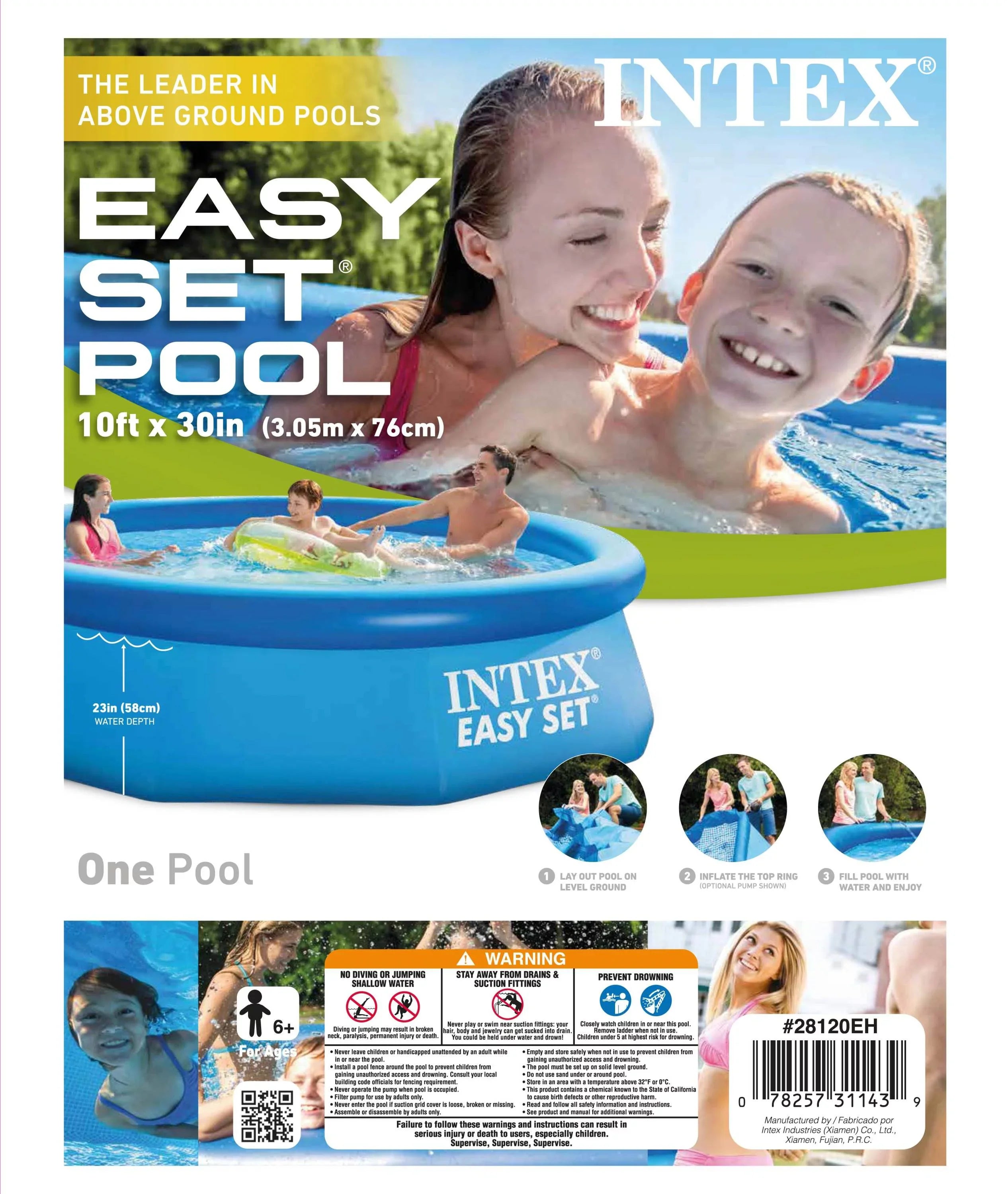 Kokido Ground Intex Easy Automatic + 10' Set Pool x Vacuum Above 30" Krill