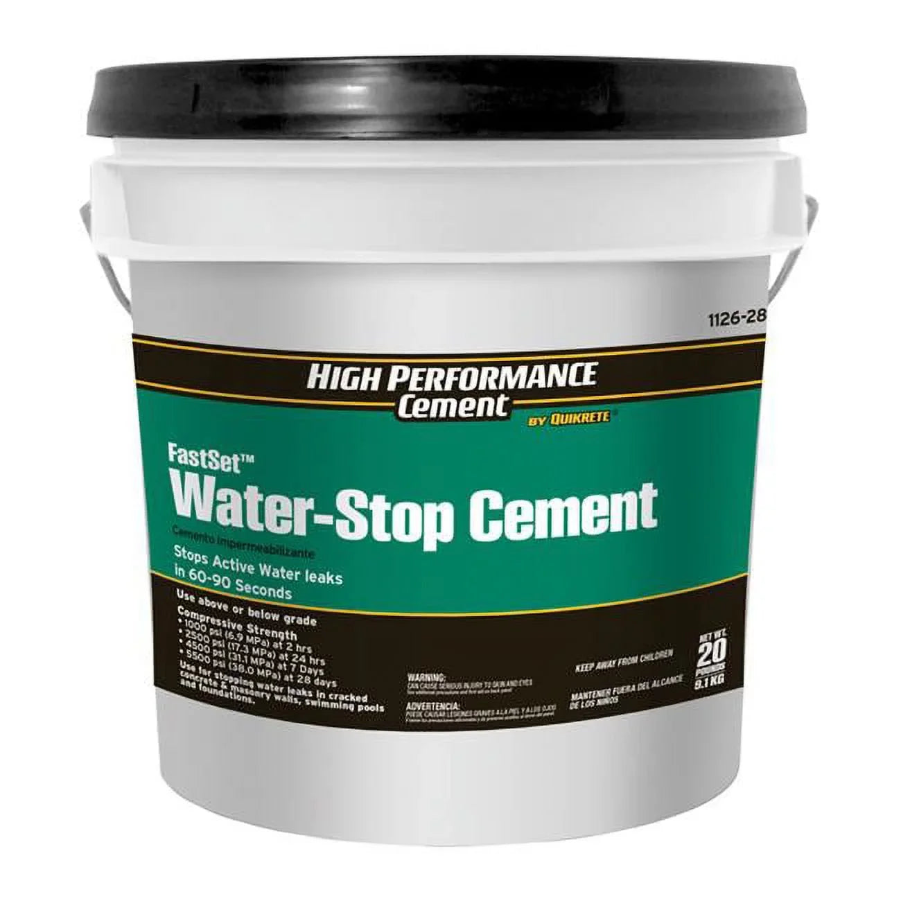 20 Cement Quikrete lbs Stop Water