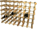 J.K. Adams Wood Modular Wine Rack, Stackable Storage Holder, 40 Bottles