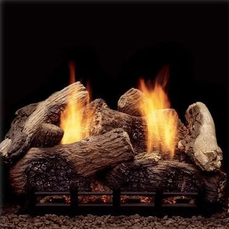 Gas Monessen with 30" Natural Natural Blaze Burner Gas Remote BTU 37,000 Ventless Berkley Oak Logs Ready