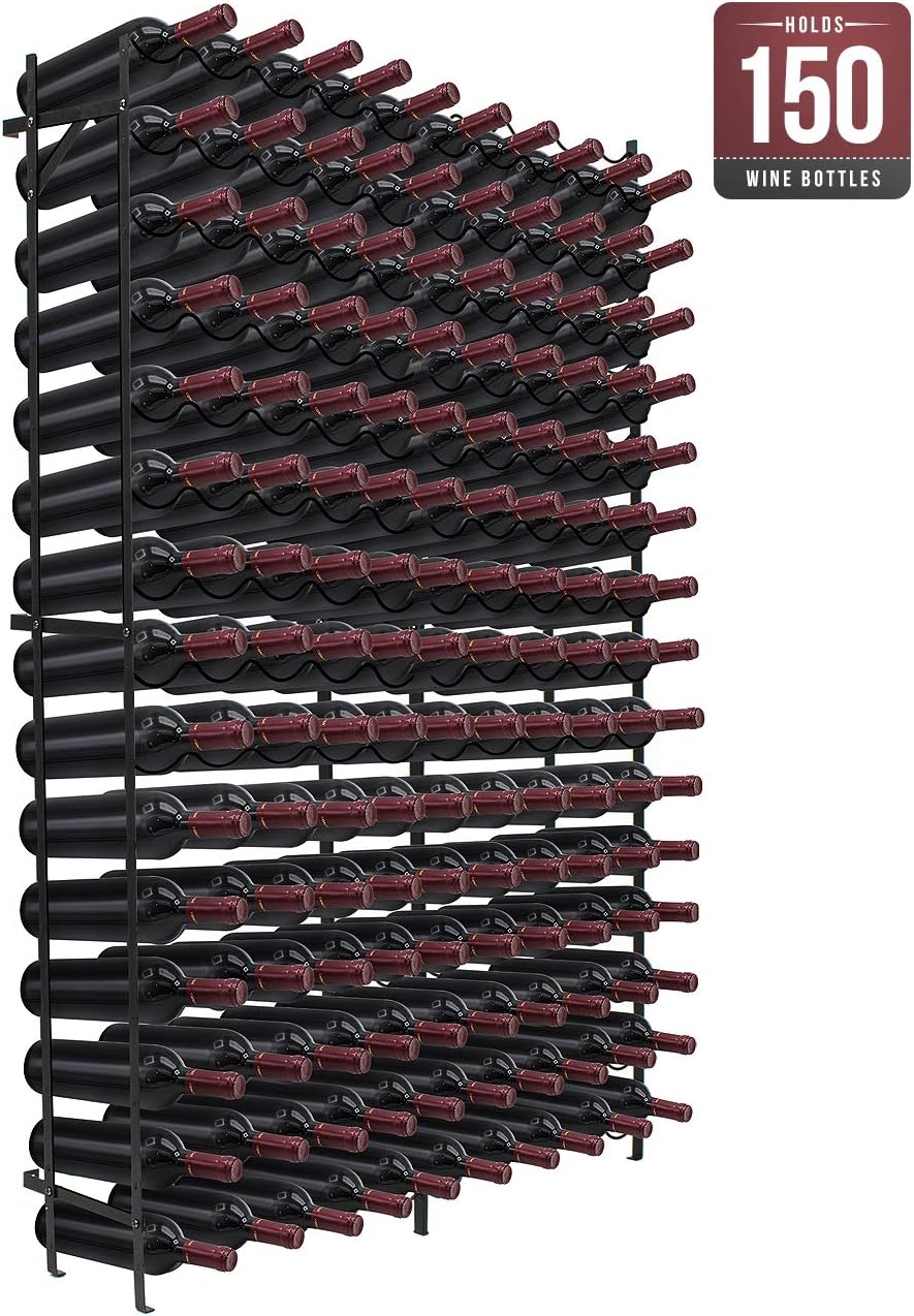 Sorbus Freestanding Floor Wine Rack, Home Bar & Cellar Storage (150 Bottle)