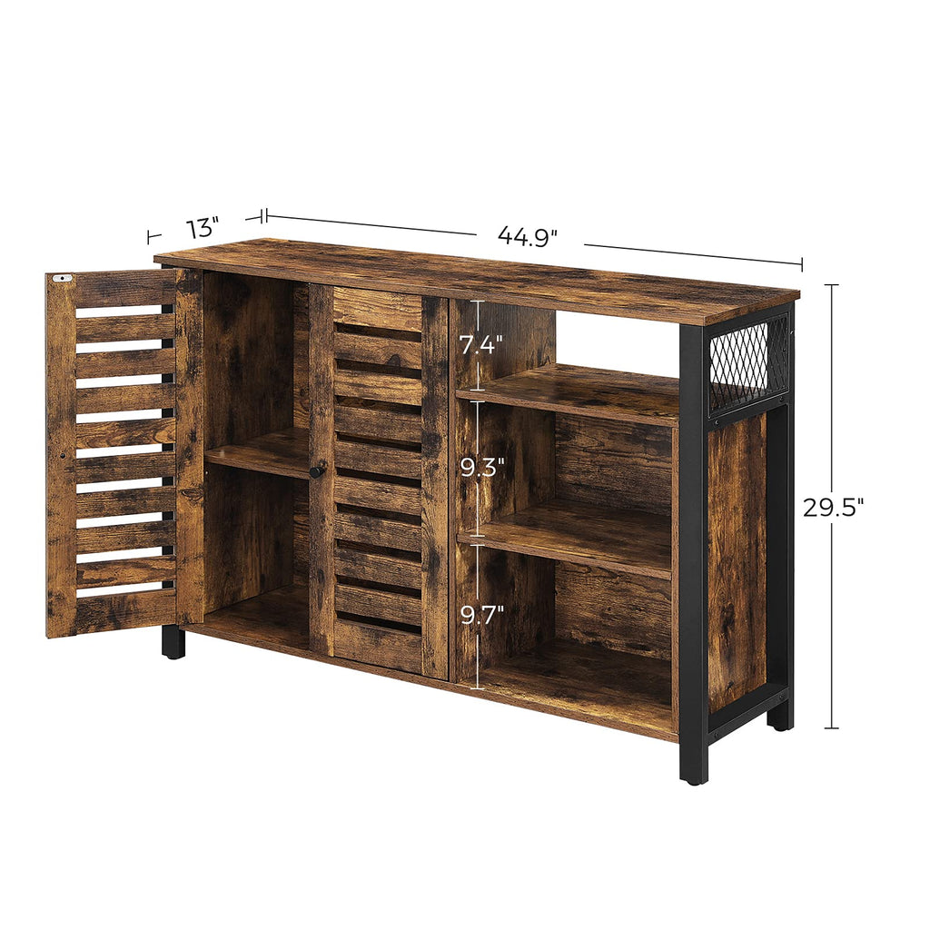 VASAGLE Mobile Kitchen Island with 2 Doors, 2 Drawers