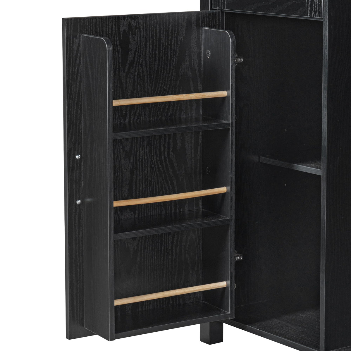 39.4" Coffee Bar Cupboard with Fridge Spaceï¼Natural Oak-ws