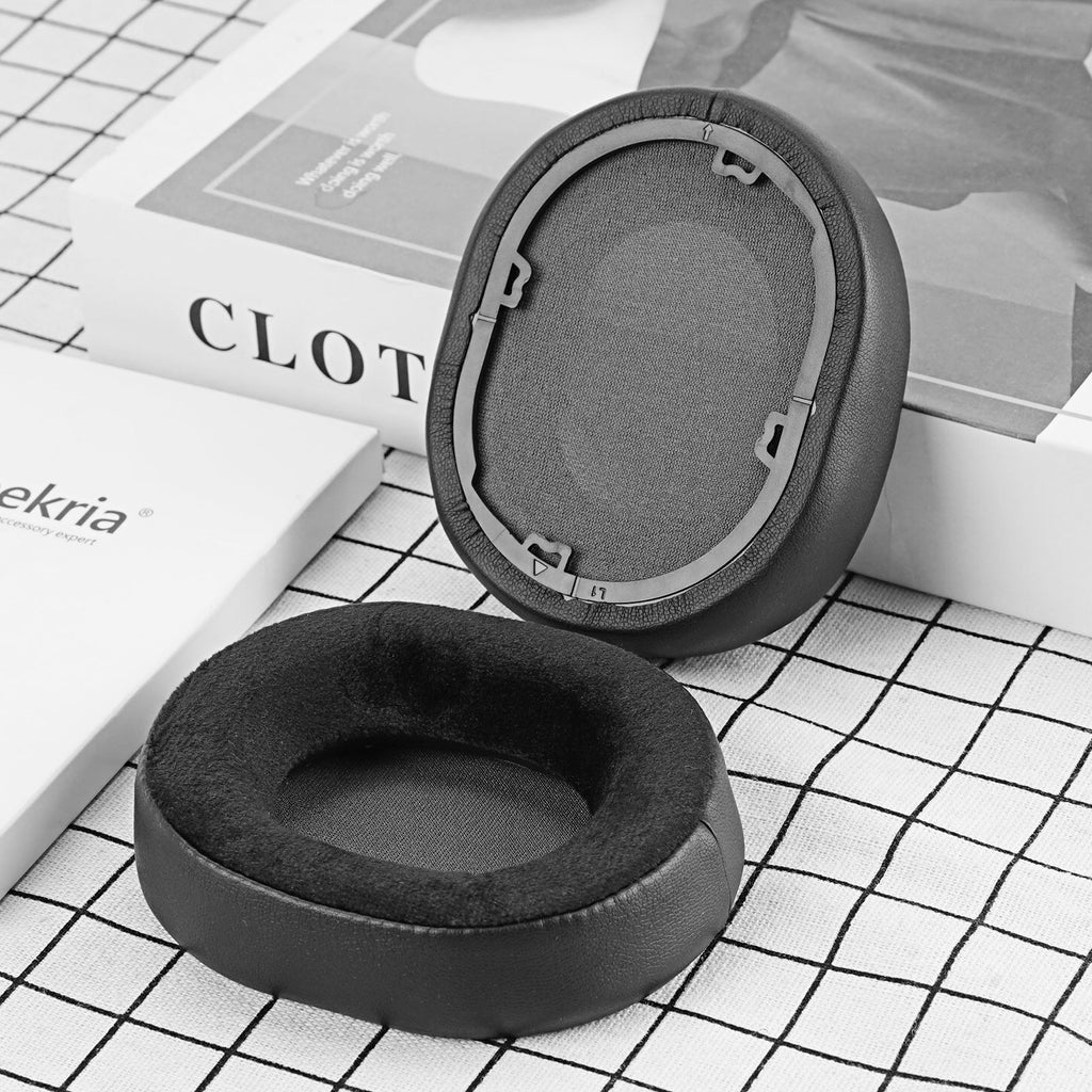 Geekria for Ear Velour Ear Pads Earpads, Hybrid (Black) Cushions, Cups Headphones Cover HS55, Parts Ear Replacement Comfort Corsair Repair Headset HS65