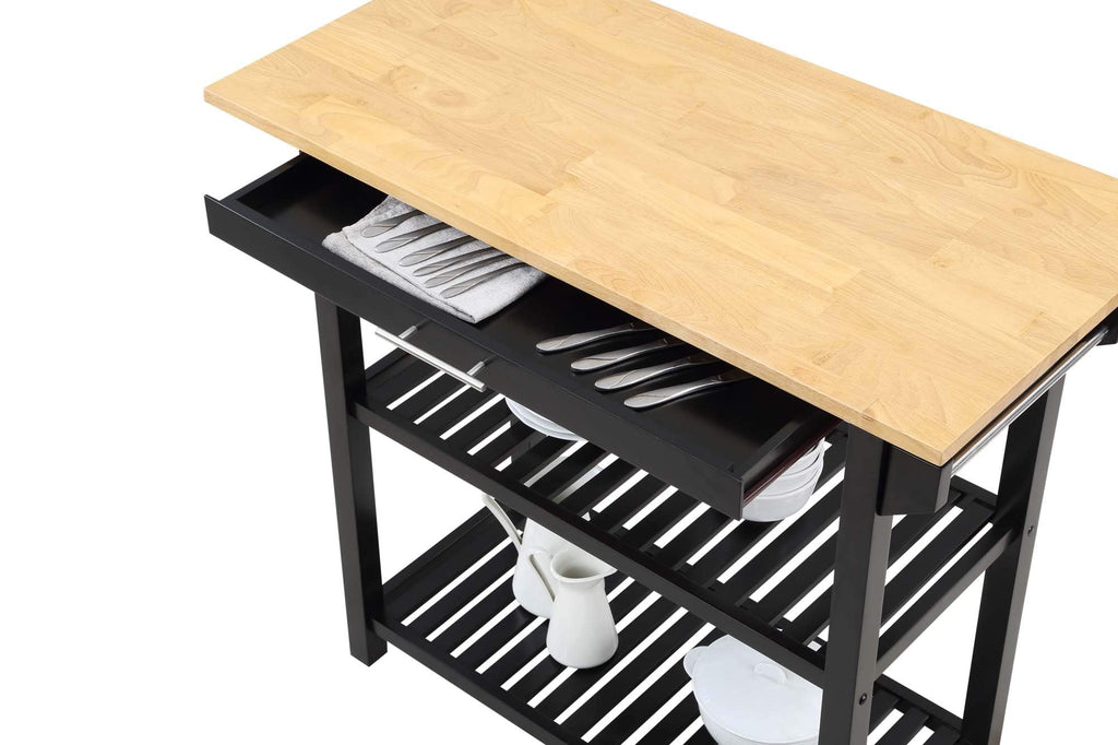 Convenience Concepts Designs2Go Butcher Block Kitchen Island, Sage, 40"