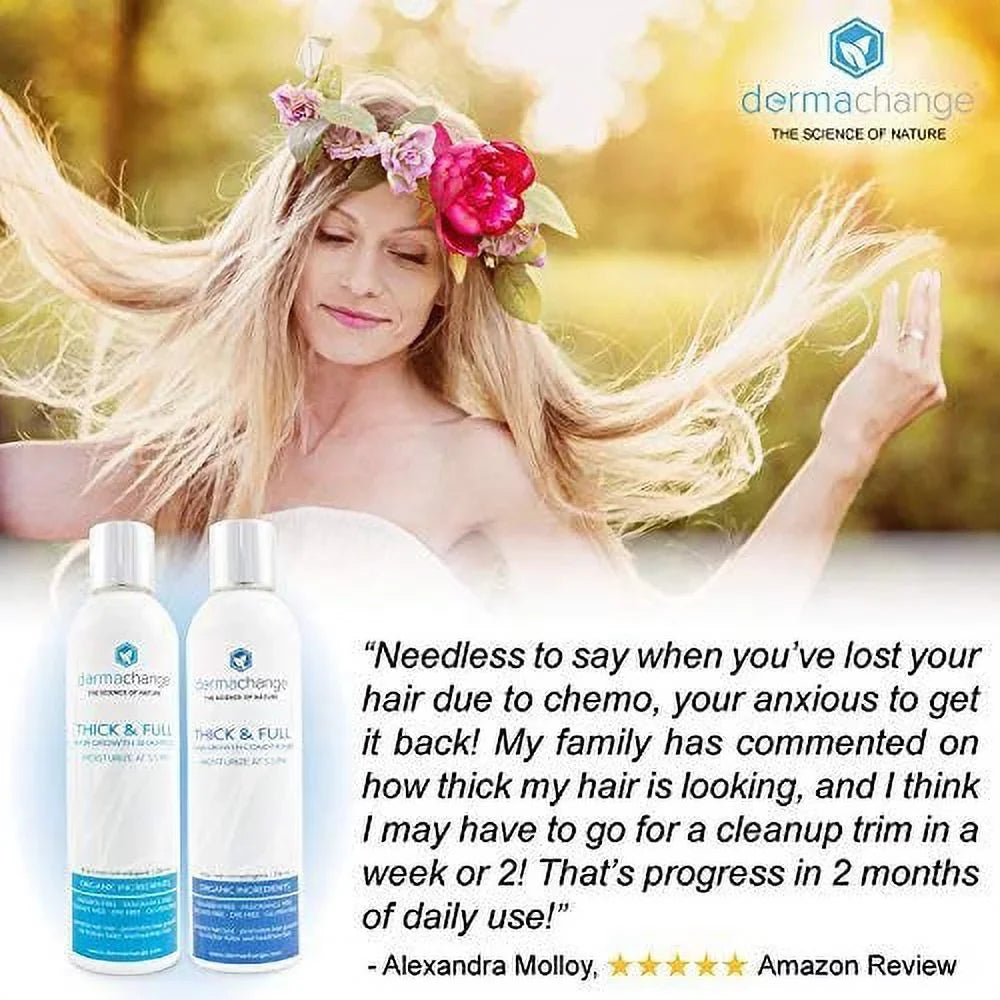 Conditioner Hair Shampoo -8 Growth Vitamins with DermaChange Set Oz and for