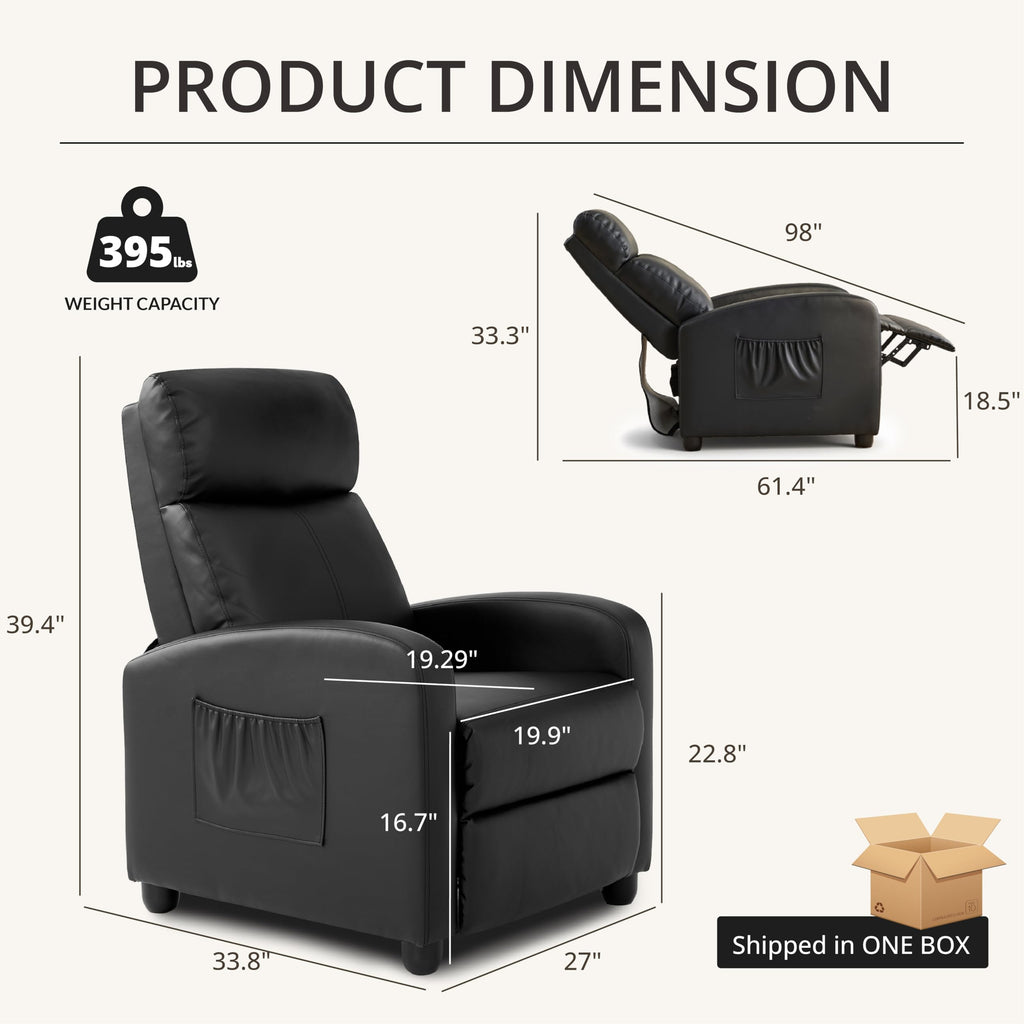 Recliner Chair for Living Room, Modern Adjustable Home Theater