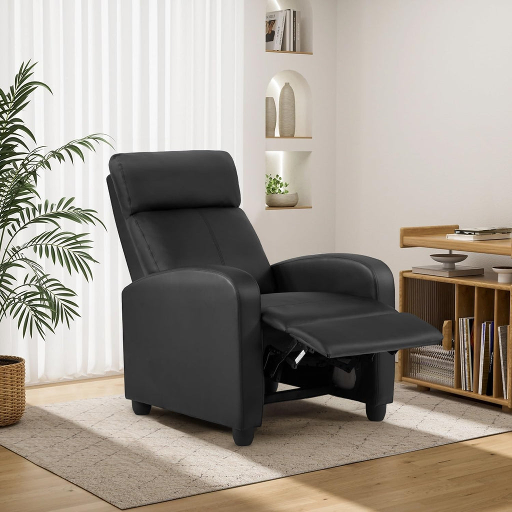 BestMassage Recliner Chair No Massage Function | Leather Black