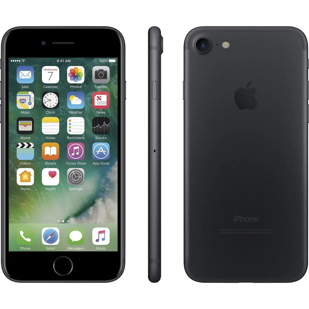 '- Unlocked 7, Black GSM compatible iPhone GSM Restored  (Refurbished) - 32 GB,