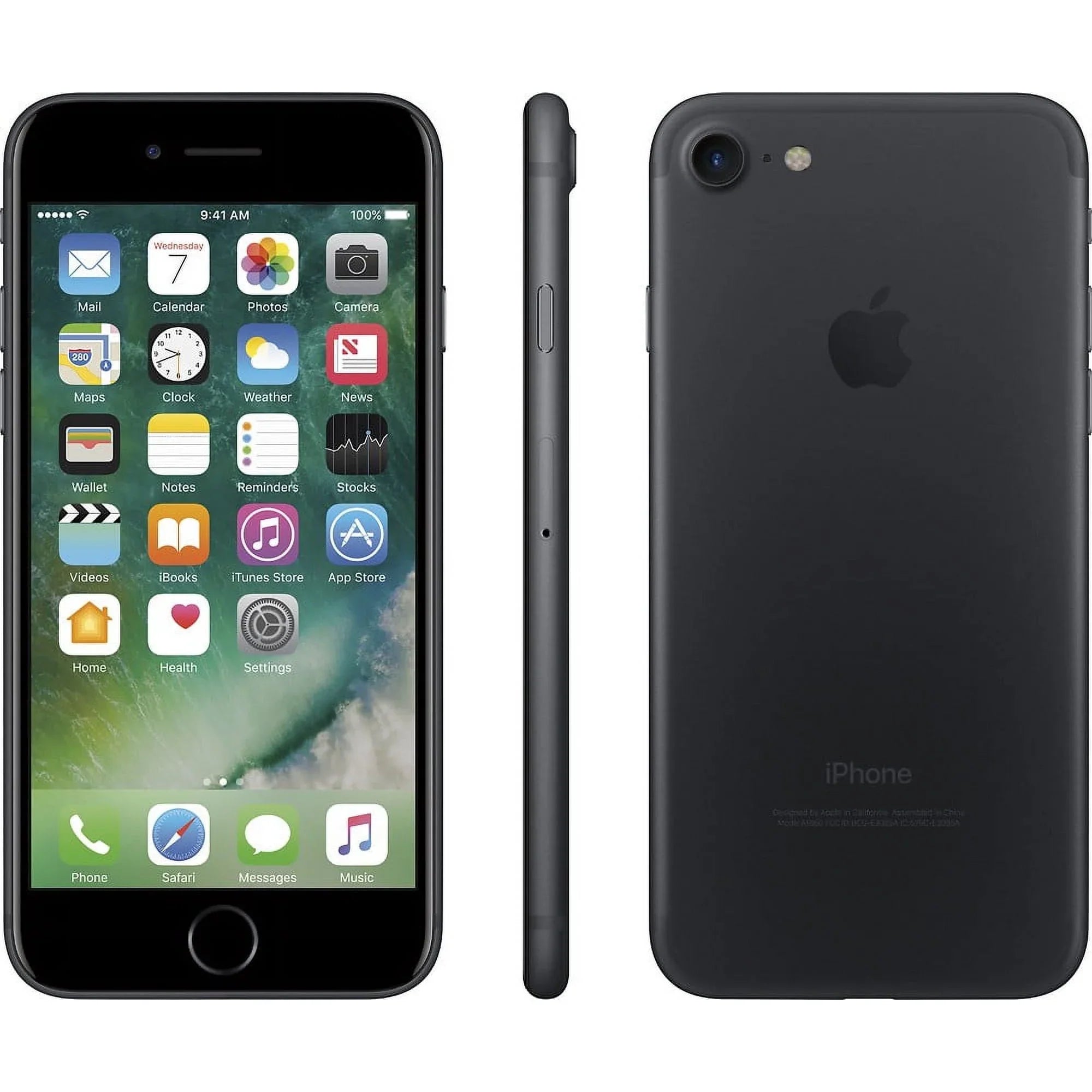 '- Unlocked 7, Black GSM compatible iPhone GSM Restored  (Refurbished) - 32 GB,