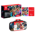 Super Case Battery Bundle: Mario 8 Console,Super Deluxe Deluxe Nintendo Improved and 32GB Travel Kart Blue Joy-Con 8 Kart Switch Red Life and Mario