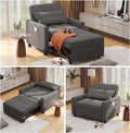 Aiho 3-in-1 Sleeper Chair Bed Convertible Sofa, Dark Gray