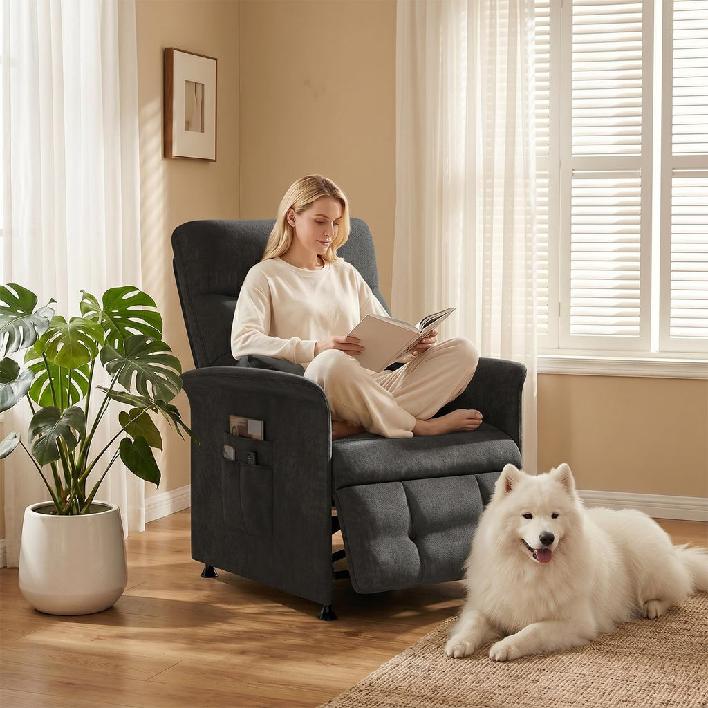 Power Recliner Chair with Heat & Massage, Electric Recliner for Elderly