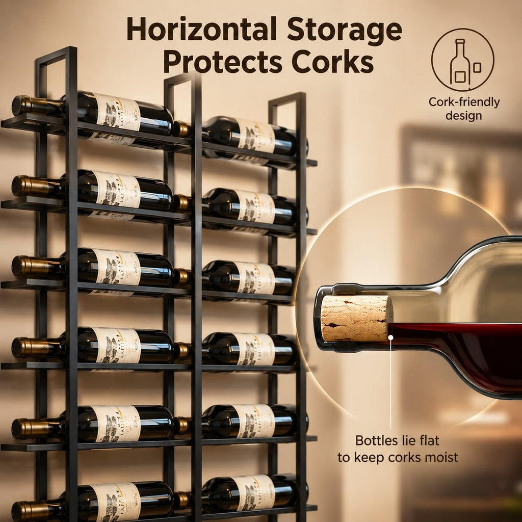 16 BottleWall Mount Wine Rack