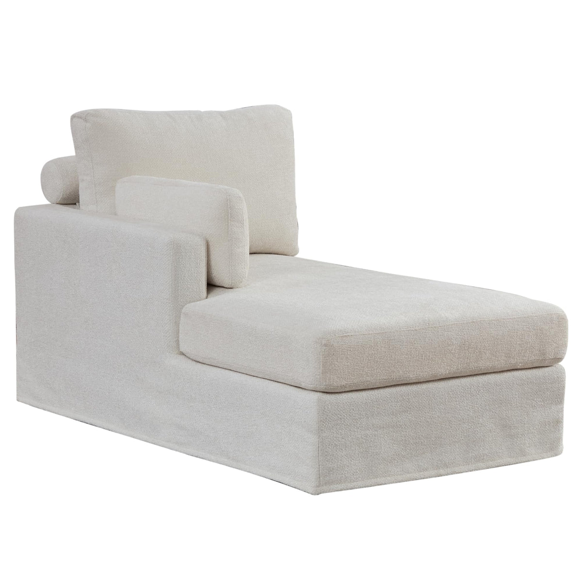 32" Wide Green Right Arm Chaise Lounge Chair