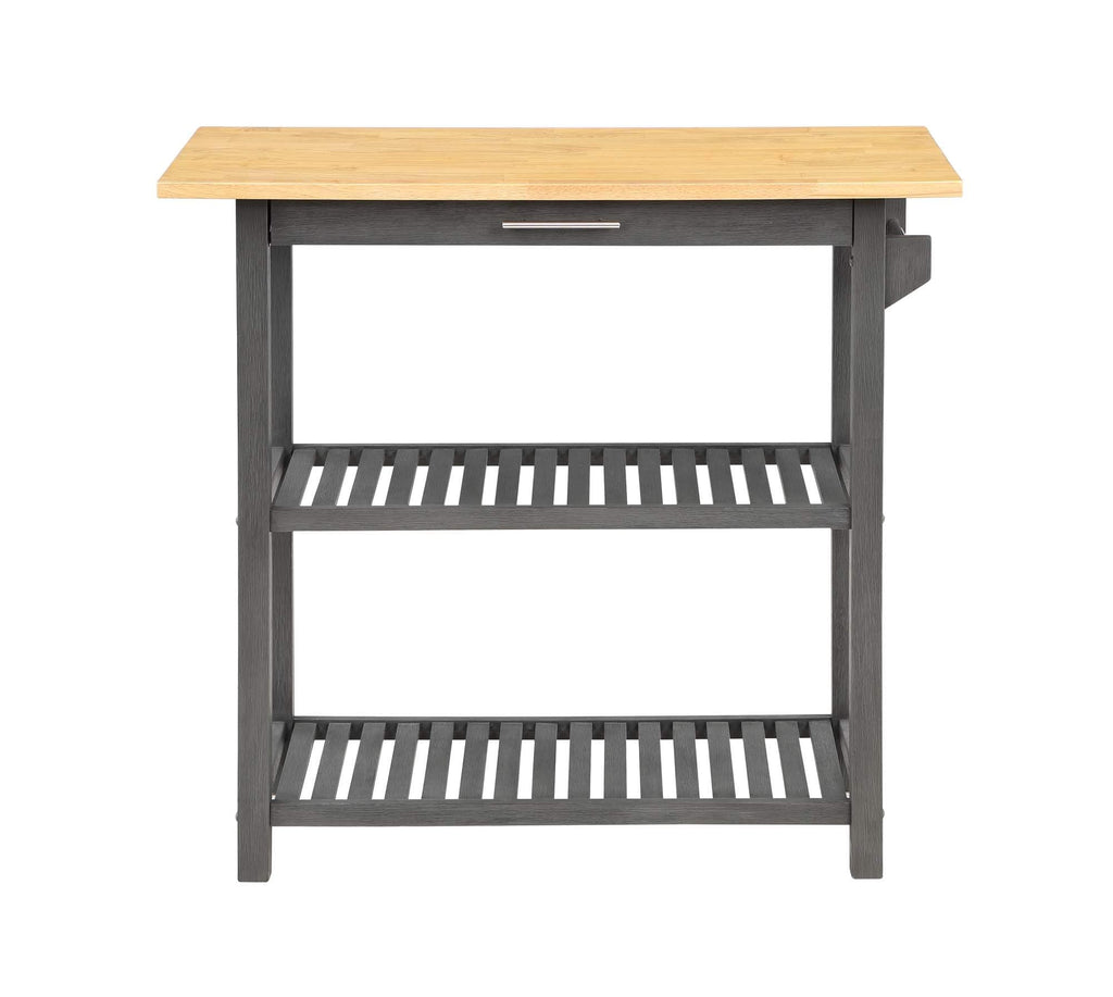 Convenience Concepts Designs2Go Butcher Block Kitchen Island, Sage, 40"