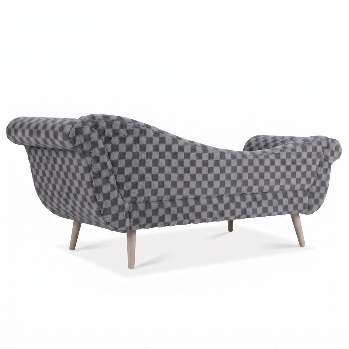 ERYE Boucle Upholstered Left Facing Chaise Lounge Indoor for Living Room Bedroom,Comfy Single Chaise Lounge Modern Leisure Recliner Sleeper Sofa Daybed, Easy Assemble