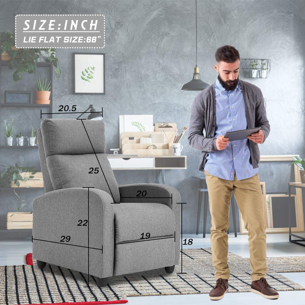 BestMassage Recliner Chair No Massage Function | Leather Black