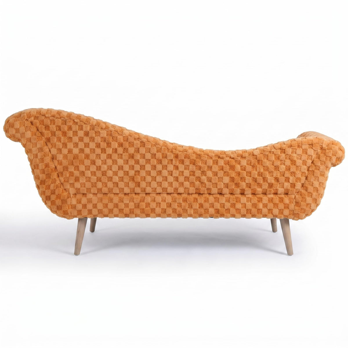 ERYE Boucle Upholstered Left Facing Chaise Lounge Indoor for Living Room Bedroom,Comfy Single Chaise Lounge Modern Leisure Recliner Sleeper Sofa Daybed, Easy Assemble