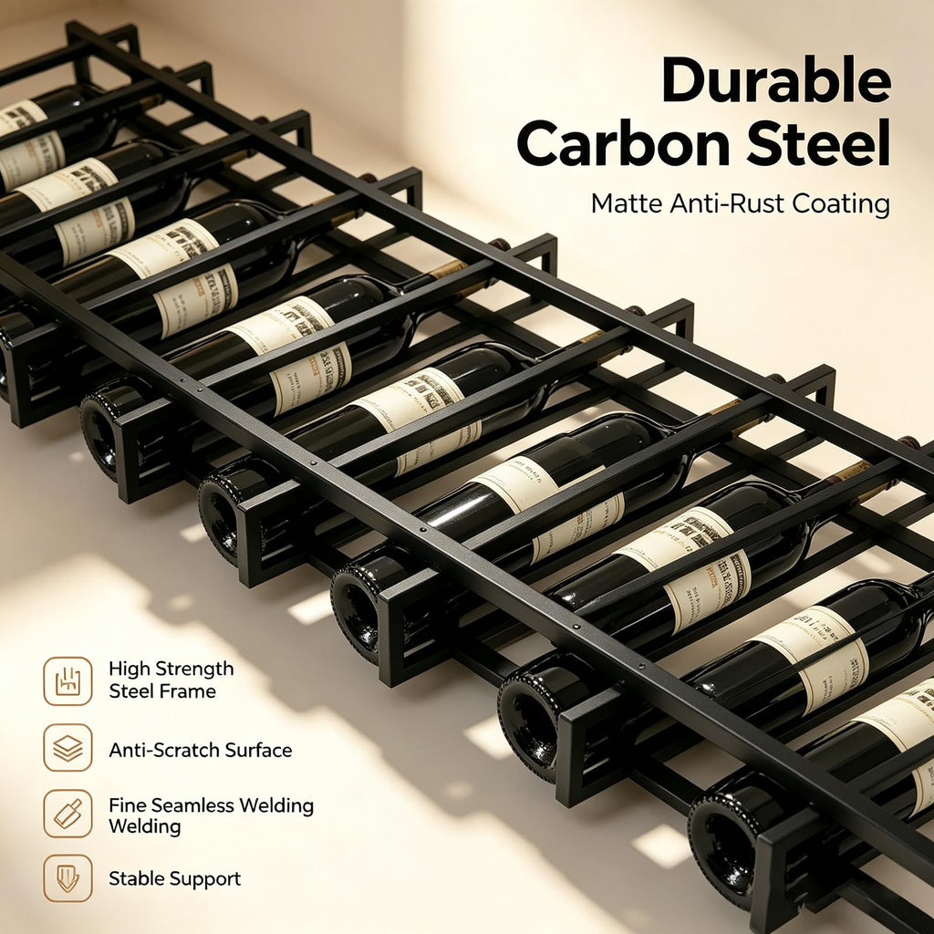 16 BottleWall Mount Wine Rack