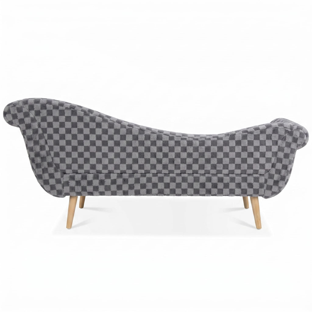 ERYE Boucle Upholstered Left Facing Chaise Lounge Indoor for Living Room Bedroom,Comfy Single Chaise Lounge Modern Leisure Recliner Sleeper Sofa Daybed, Easy Assemble
