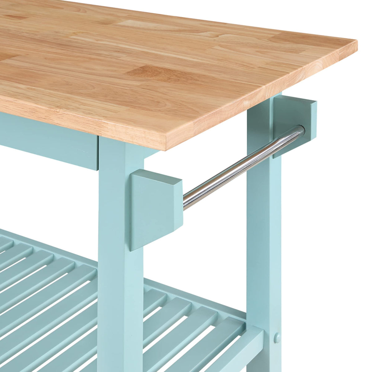 Convenience Concepts Designs2Go Butcher Block Kitchen Island, Sage, 40"