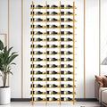 Large Wall Mounted Wine Rack, (Gold, 3 Cols (48 Bottles))