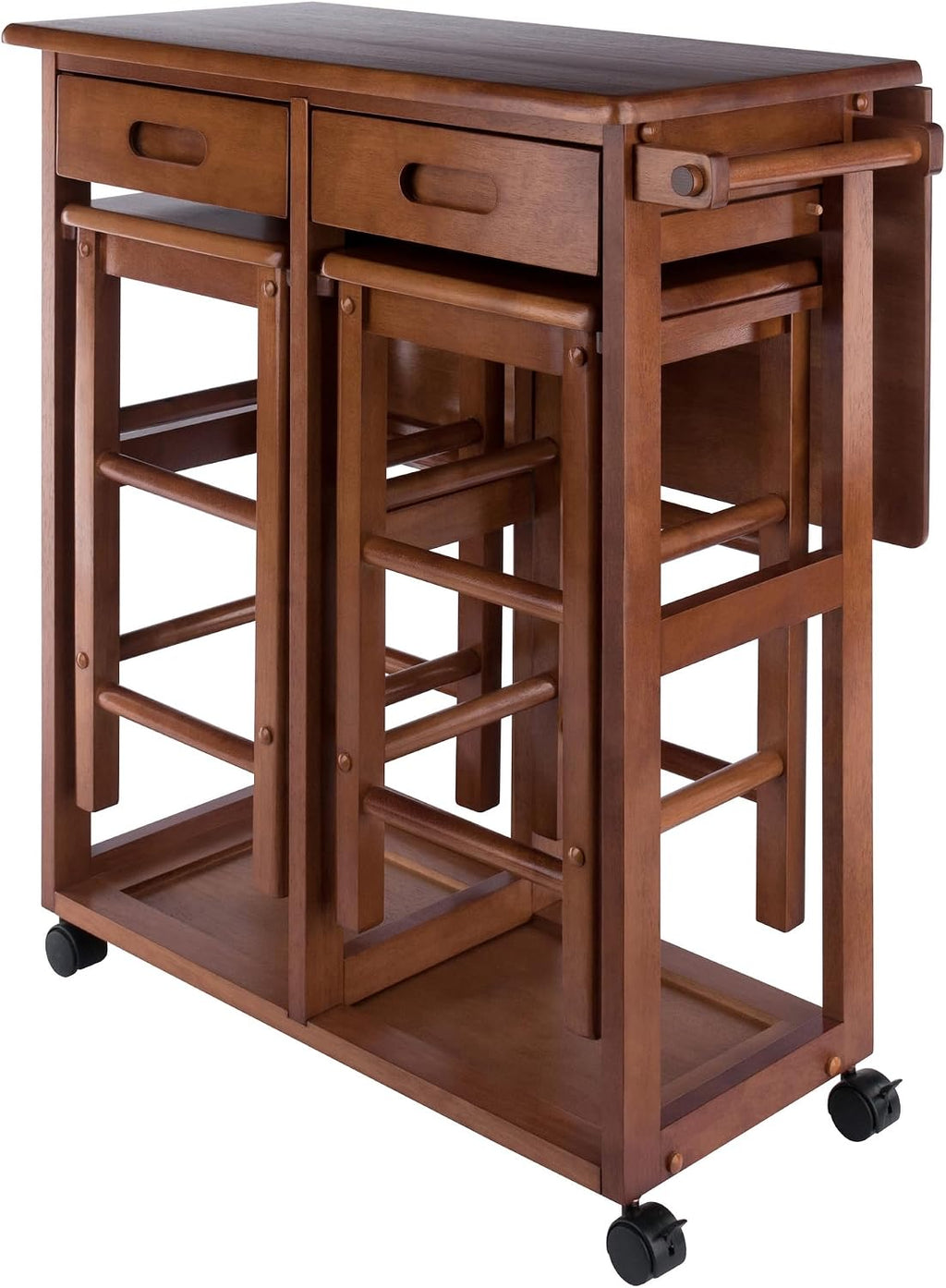 Winsome Wood Suzanne Kitchen, Square, Teak