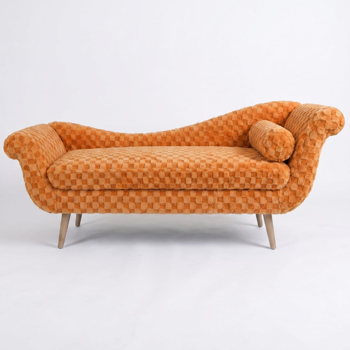 ERYE Boucle Upholstered Left Facing Chaise Lounge Indoor for Living Room Bedroom,Comfy Single Chaise Lounge Modern Leisure Recliner Sleeper Sofa Daybed, Easy Assemble