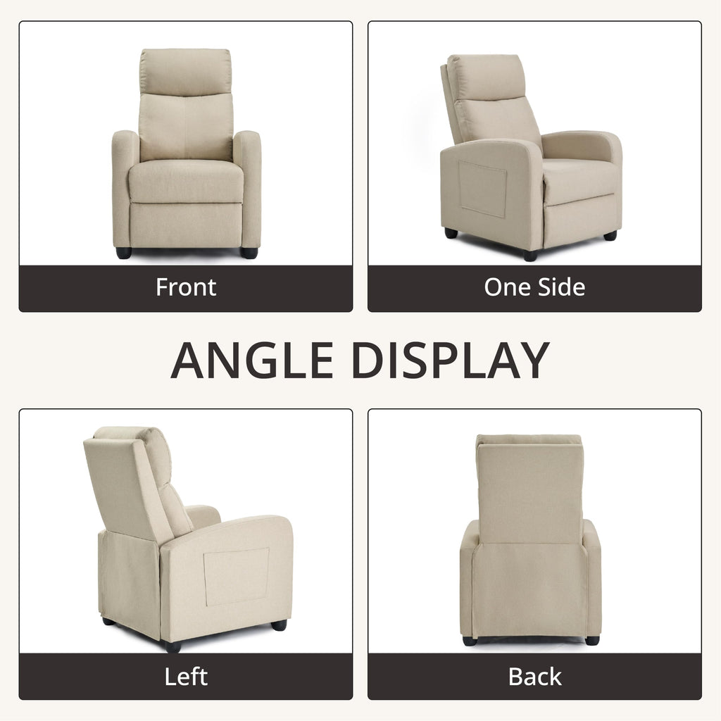 Recliner Chair for Living Room, Modern Adjustable Home Theater