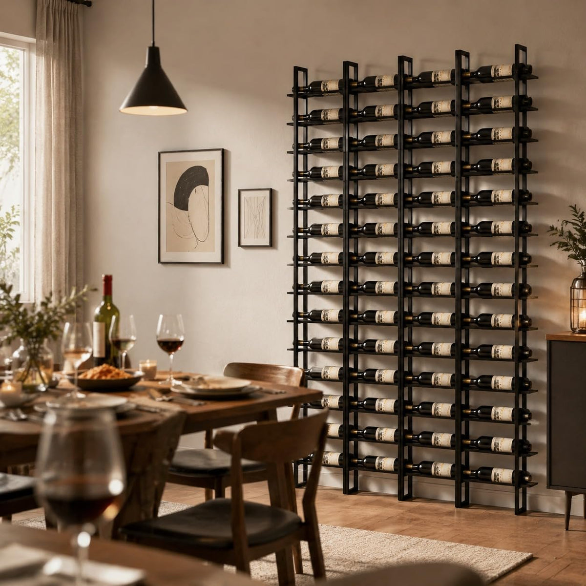16 BottleWall Mount Wine Rack