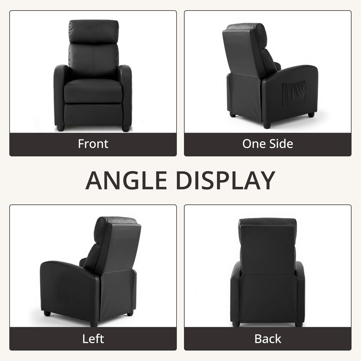 Recliner Chair for Living Room, Modern Adjustable Home Theater