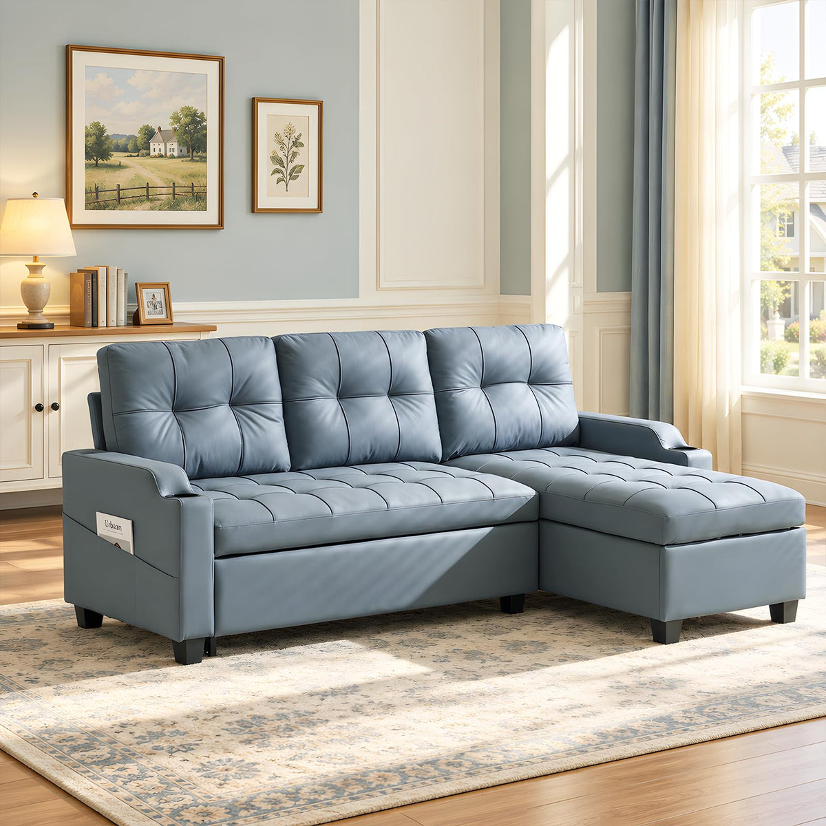 VINGLI Convertible Sleeper Chair Bed, Pull Out Sofa Couch for Living Room