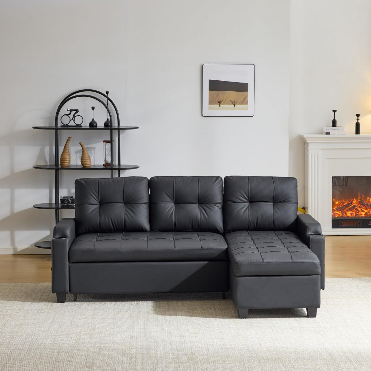 VINGLI Convertible Sleeper Chair Bed, Pull Out Sofa Couch for Living Room