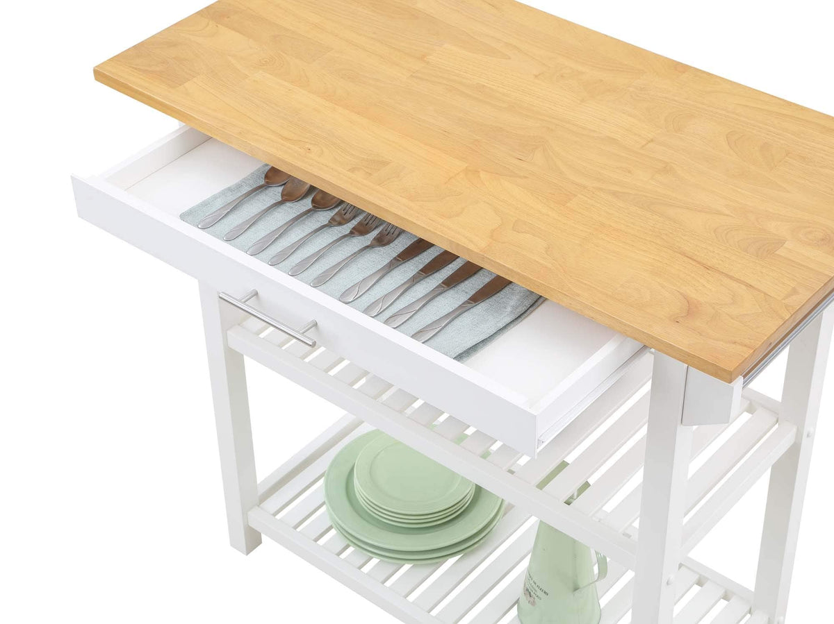 Convenience Concepts Designs2Go Butcher Block Kitchen Island, Sage, 40"