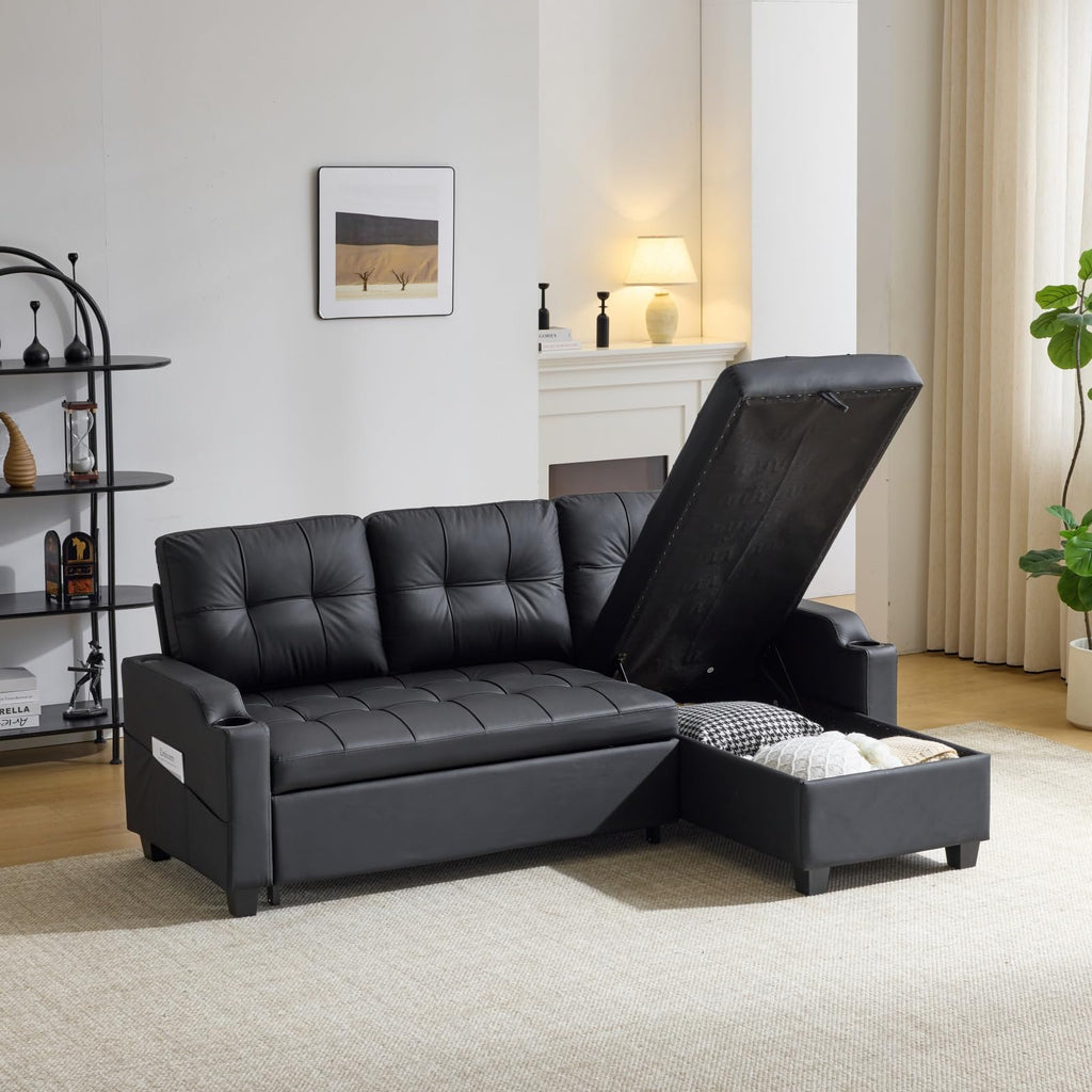 VINGLI Convertible Sleeper Chair Bed, Pull Out Sofa Couch for Living Room