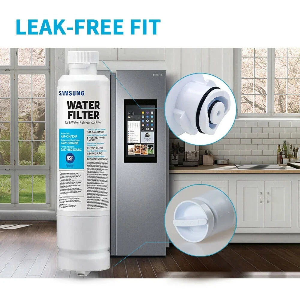 Refrigerator with Compatible Filter DA29-00020B HAF-CIN/EXP Water