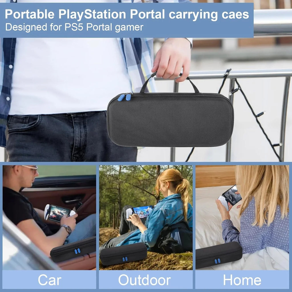 Fit Case Uberwith Carrying Hard Consoles,EVA Remote ps5 Storage PS for Shell PlayStation Pouch Travel Case Game Streaming Case Carry portal Storage handheld Portable for Portal,Portable Console
