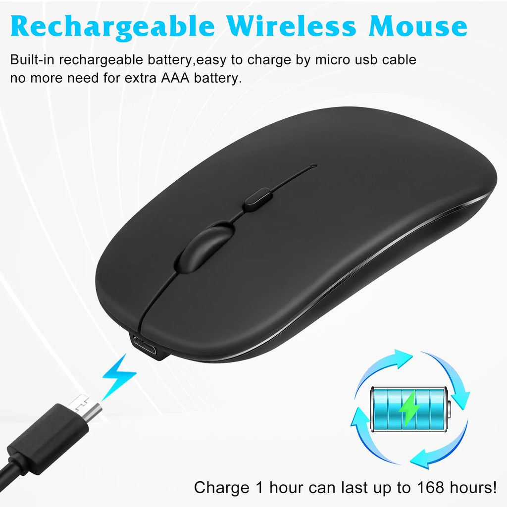 Ultra Rechargeable Mac/Tablet/iPad/PC/Laptop and Mouse 2S Ergonomic for Keyboard and Enabled Mix Bluetooth - Keyboard Combo Mouse Black Slim All Full-Size Mi Bluetooth and Xiaomi Onyx