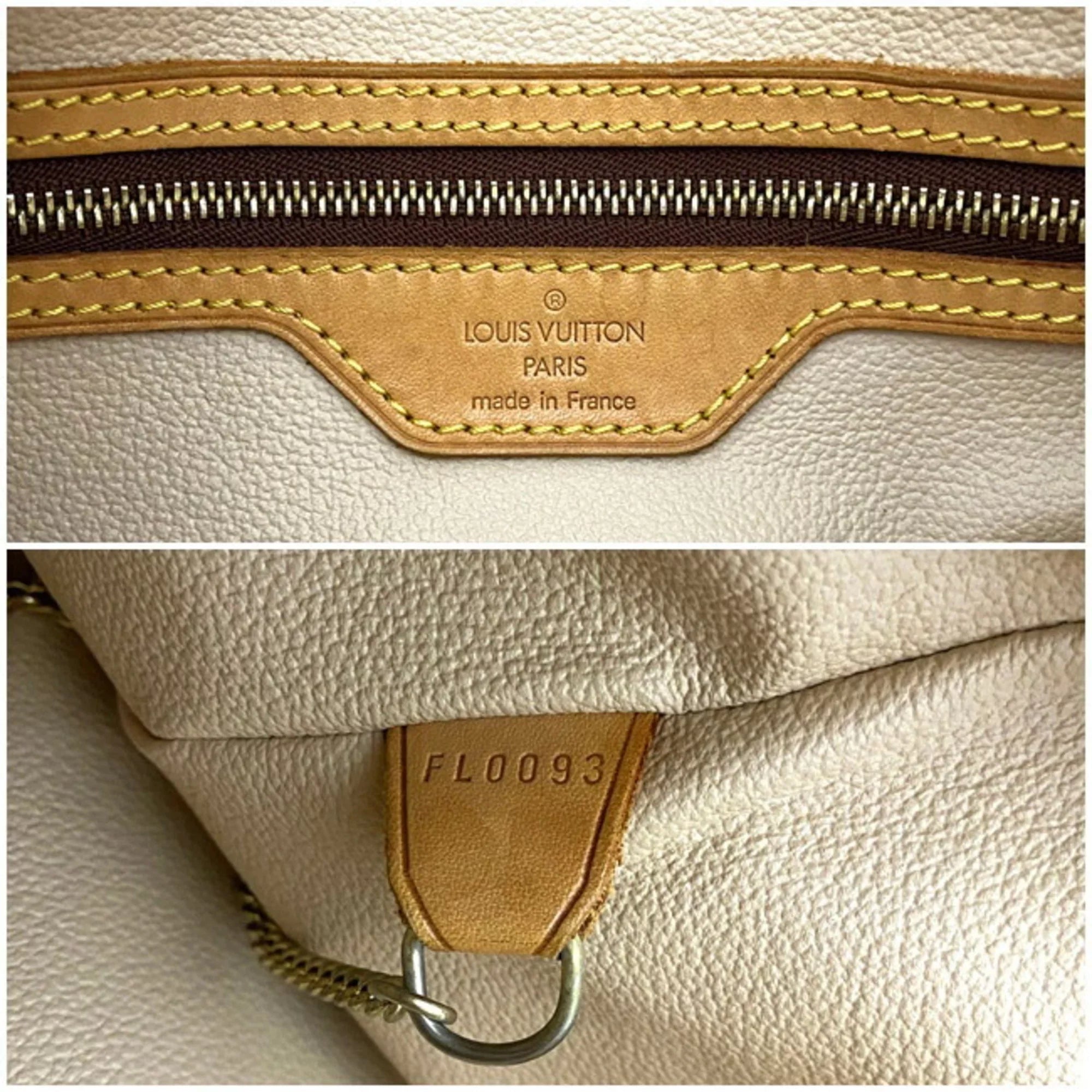 (Good) Bucket Nume Women's LOUIS VUITTON Tote M42236 Canvas Brown FL0093 Pre-Owned Bag Beige Louis Handbag GM Monogram Leather Vuitton